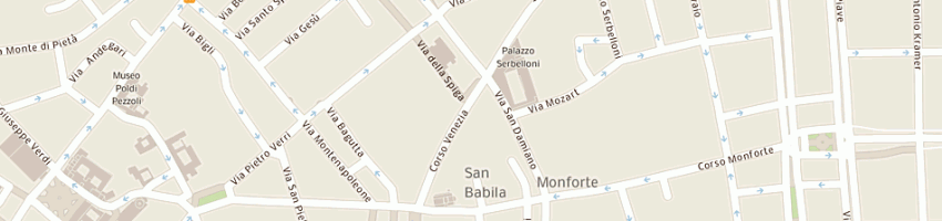 Mappa della impresa vami srl a MILANO
