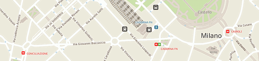 Mappa della impresa ceg maxicom srl a MILANO