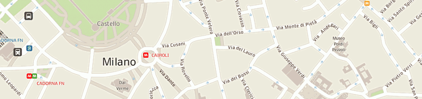 Mappa della impresa broletto servizi immobiliari srl a MILANO
