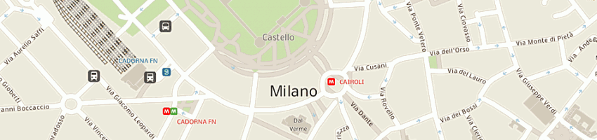 Mappa della impresa discoteca segreta a MILANO