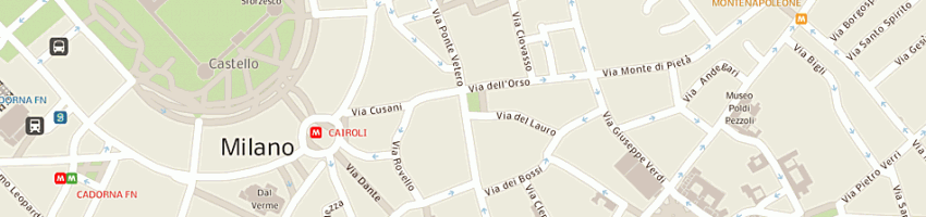 Mappa della impresa caponigro vita a MILANO