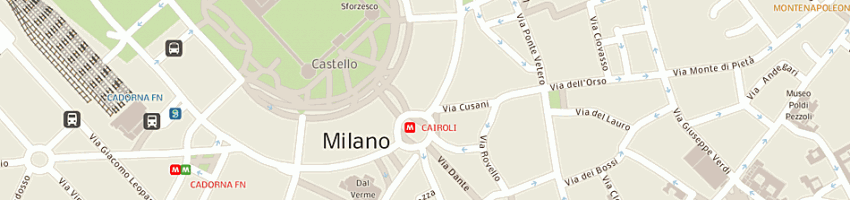 Mappa della impresa milano city sightseeing srl a MILANO