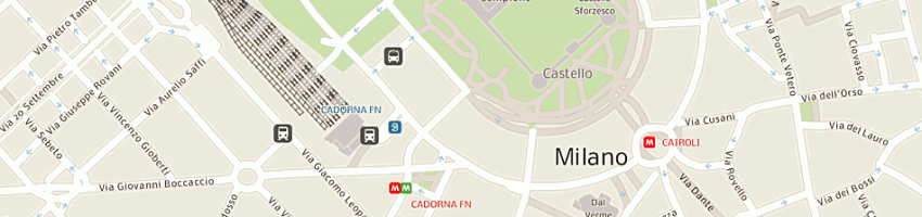 Mappa della impresa merzagora geometra carlo a MILANO