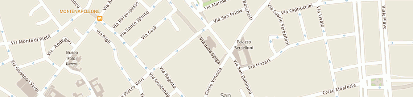 Mappa della impresa spiga 5 srl a MILANO