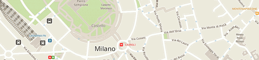Mappa della impresa lualdi spa a MILANO