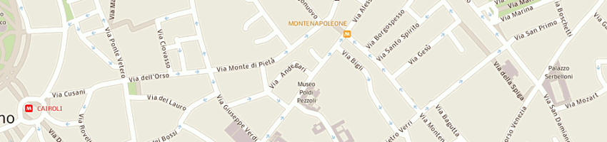 Mappa della impresa aeffe retail spa a MILANO