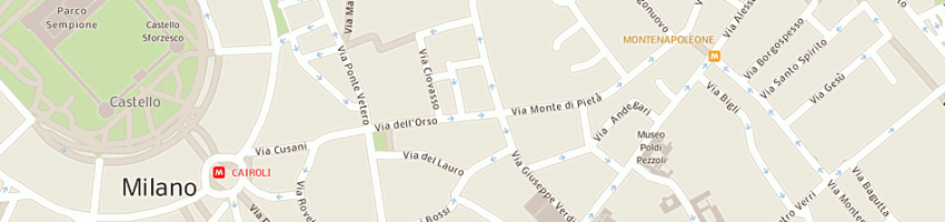 Mappa della impresa gitra srl a MILANO