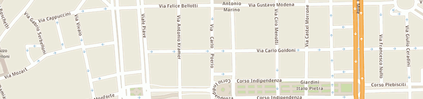 Mappa della impresa b w f facol srl a MILANO