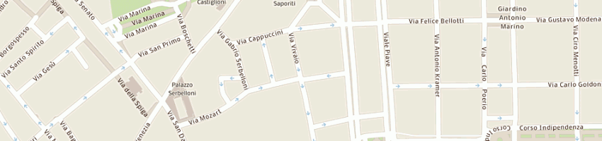 Mappa della impresa ax parrucchieri milano di gelmi alessandro a MILANO