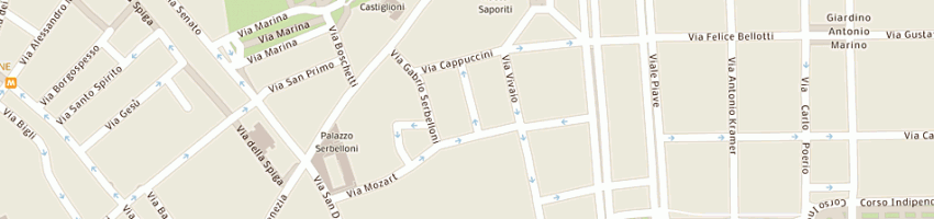 Mappa della impresa g balestrini srl a MILANO