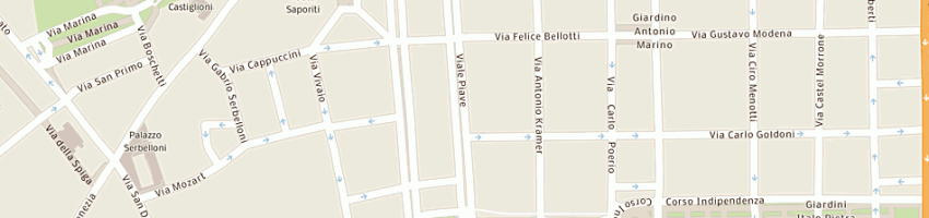 Mappa della impresa studio carel di parolin pietro a MILANO