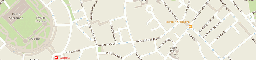 Mappa della impresa cusumano giuseppe a MILANO