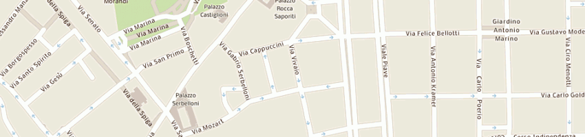 Mappa della impresa nappi srl a MILANO