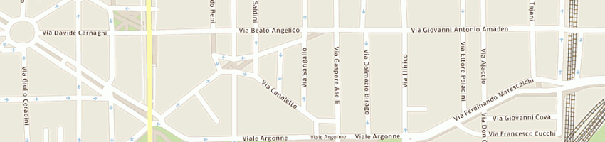Mappa della impresa sanalitro srl a MILANO