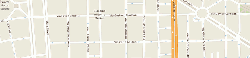 Mappa della impresa editoriale lariana a MILANO