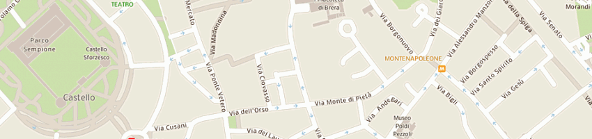 Mappa della impresa montrasio e casiraghi srl a MILANO