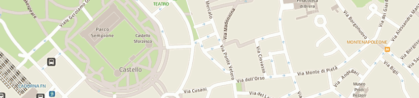 Mappa della impresa sercon srl service consulting a MILANO