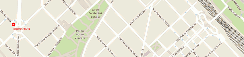 Mappa della impresa pratella aldo a MILANO