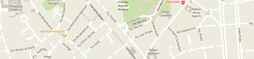 Mappa della impresa condominio via marina 8 a MILANO