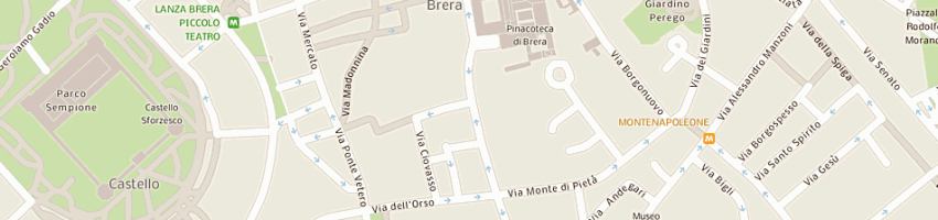 Mappa della impresa condominio di via brera 11 a MILANO