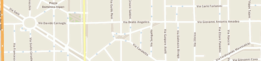 Mappa della impresa studio olimpic - alberto jona falco a MILANO