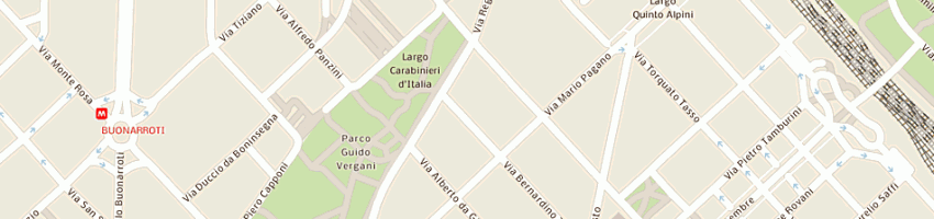 Mappa della impresa intermediazione tessili severino sas di mario s a MILANO