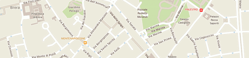 Mappa della impresa tivioli carlo a MILANO