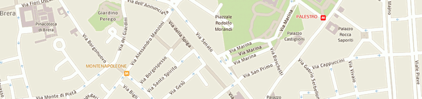Mappa della impresa donna karan (italy) srl a MILANO