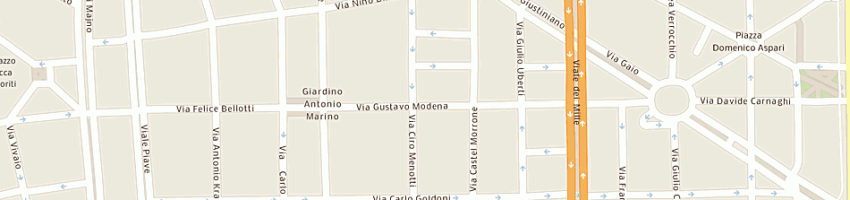 Mappa della impresa infascelli flavia a MILANO