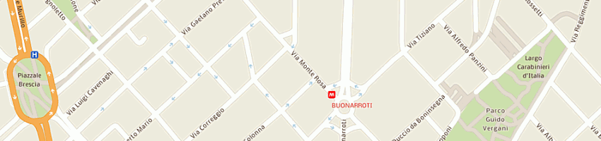 Mappa della impresa ad comm di duadi assi a MILANO