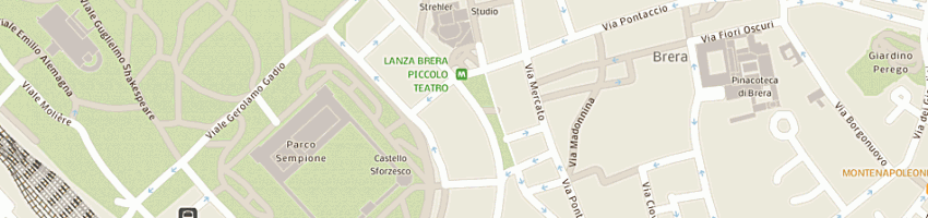 Mappa della impresa bar buonaparte a MILANO