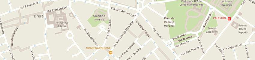 Mappa della impresa i pinco pallino spa a MILANO