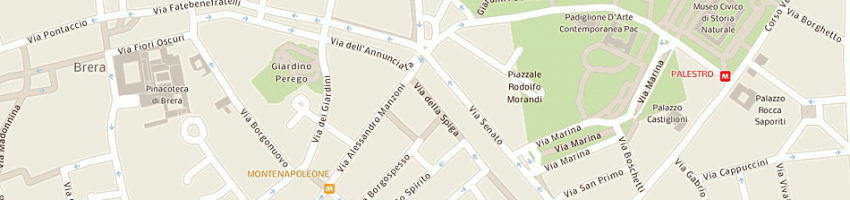 Mappa della impresa byblos boutique a MILANO
