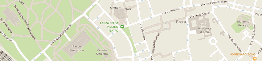 Mappa della impresa tenerani srl a MILANO