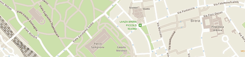 Mappa della impresa studio legale gebhard a MILANO