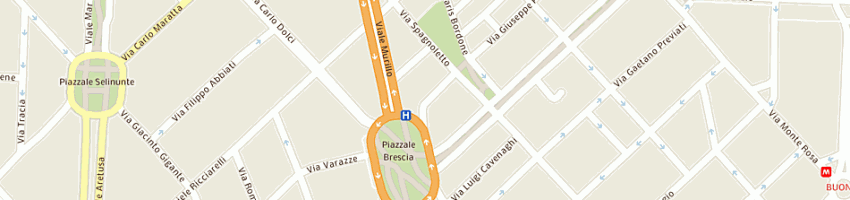 Mappa della impresa primerano francesco a MILANO