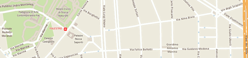 Mappa della impresa galleria bixio 2 sas a MILANO