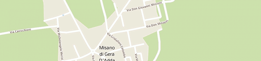 Mappa della impresa mini market di oldoni maurilio e c (sas) a MISANO DI GERA D ADDA