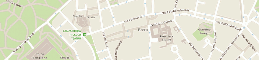 Mappa della impresa ethnobrera srl a MILANO