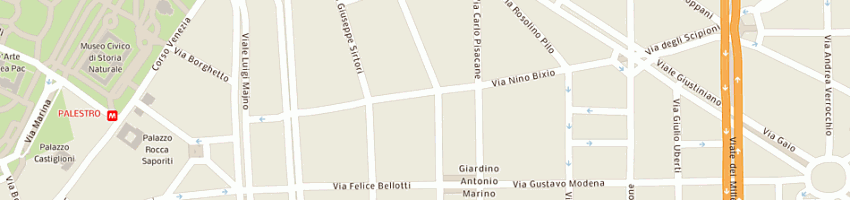 Mappa della impresa associazione centro paolo alberto del bue a MILANO