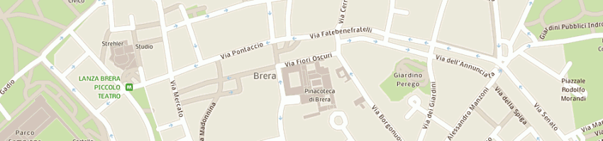 Mappa della impresa accademia di belle arti di brera a MILANO