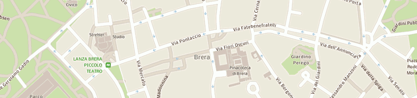 Mappa della impresa art cafe' srl a MILANO