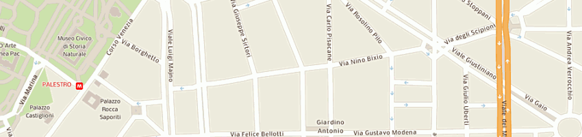 Mappa della impresa rahwa di leghese abebe merhawit a MILANO