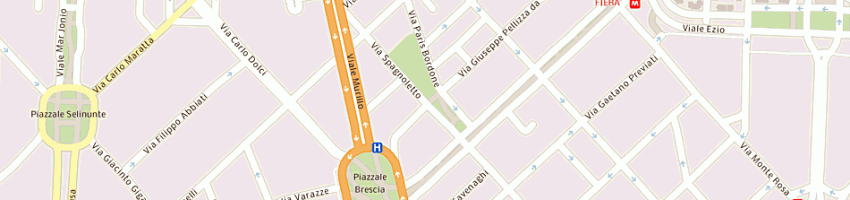 Mappa della impresa autoscuola spagnoletto di masella fabrizio e c sa a MILANO