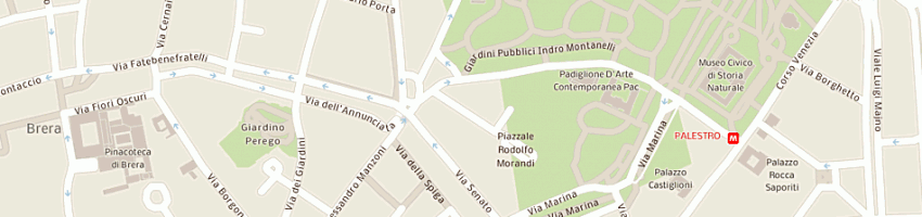Mappa della impresa metropolitana milanese spa a MILANO