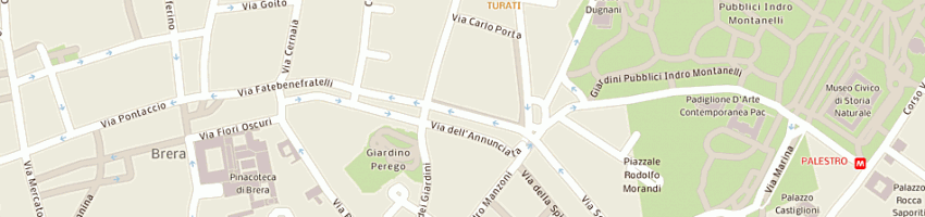 Mappa della impresa fidena (srl) a MILANO