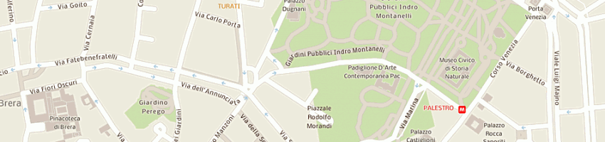 Mappa della impresa achademia real estate srl a MILANO