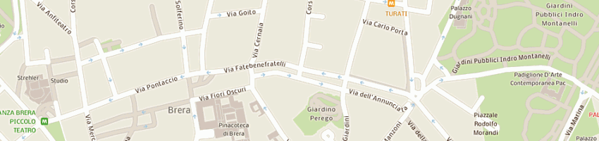 Mappa della impresa studio sowden srl a MILANO