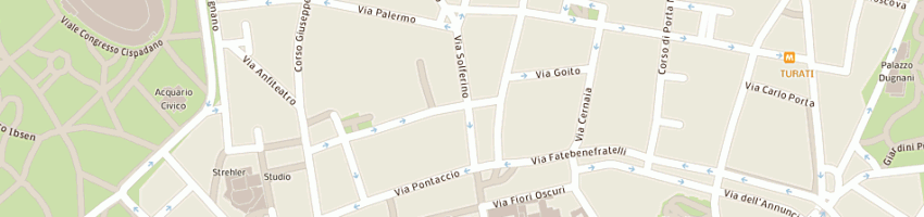 Mappa della impresa forno di brera srl a MILANO