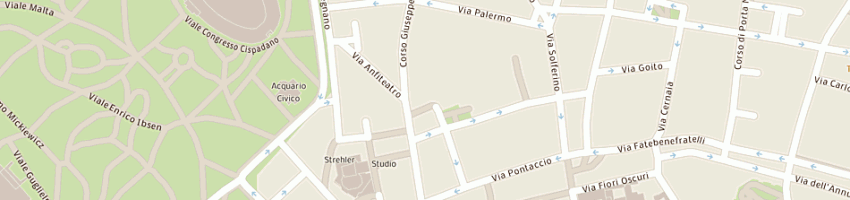 Mappa della impresa philobiblon srl a MILANO